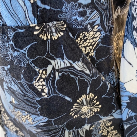 Evan-picone SzS Blue Floral Linen Blend Jacket. - Picture 4 of 7